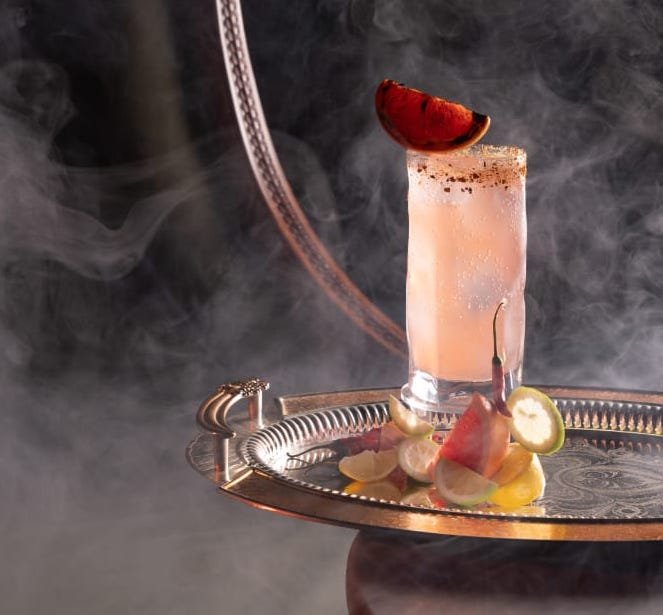 Paloma con tequila, lima y pomelo