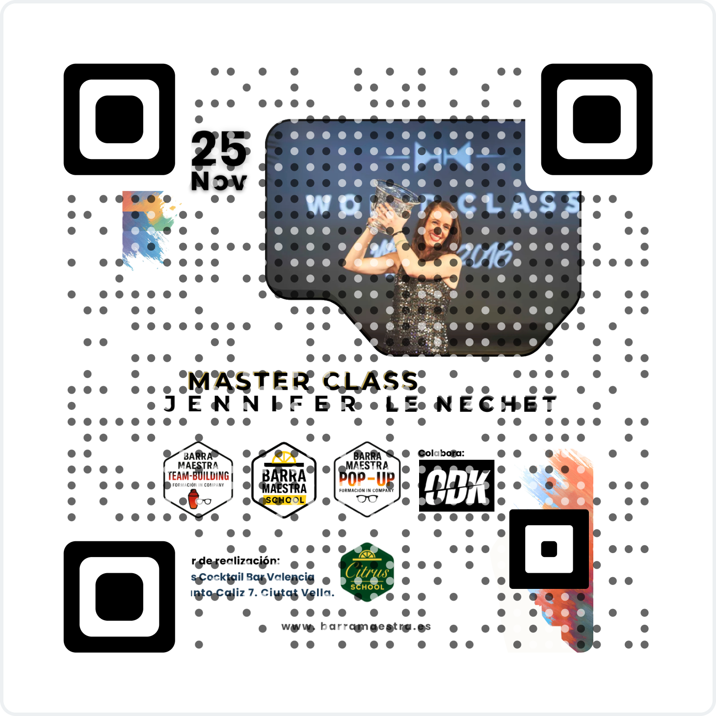 Código QR Masterclass Jennifer Le Nechet — Citrus Valencia